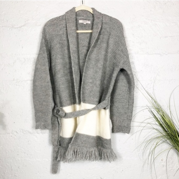 LOFT Sweaters - LOFT Open Cardigan with Fringe